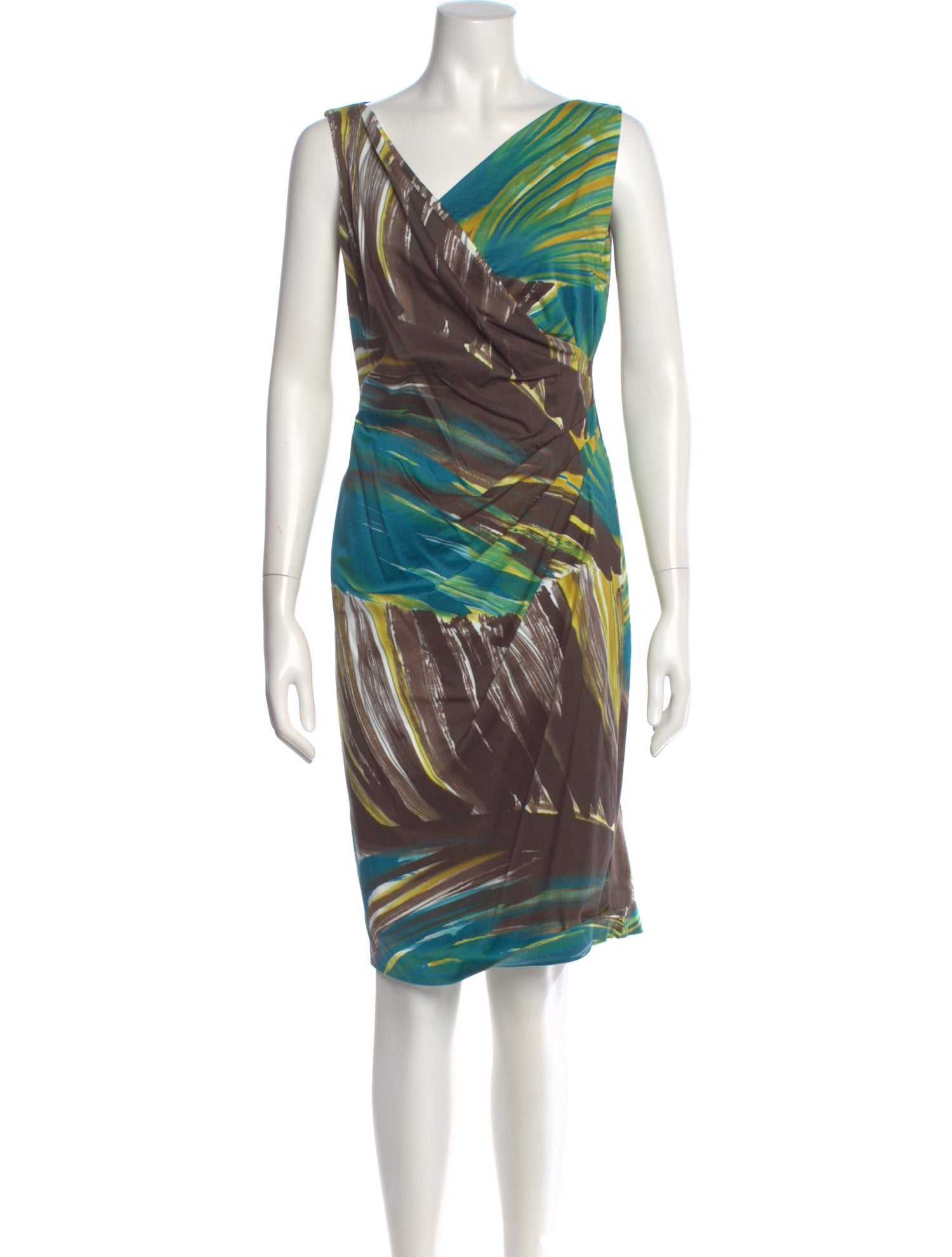Max Mara Printed Knee-Length Dress