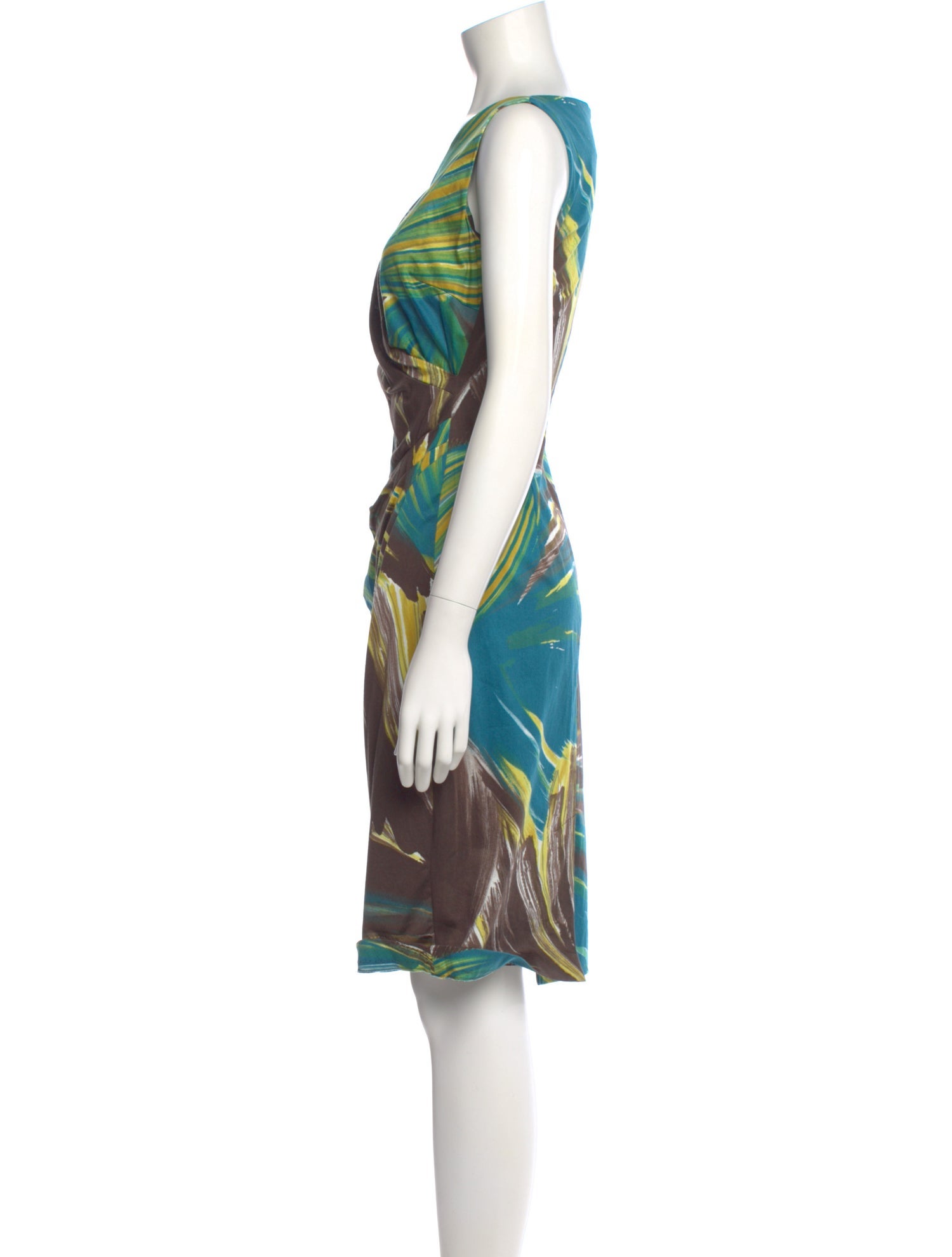 Max Mara Printed Knee-Length Dress