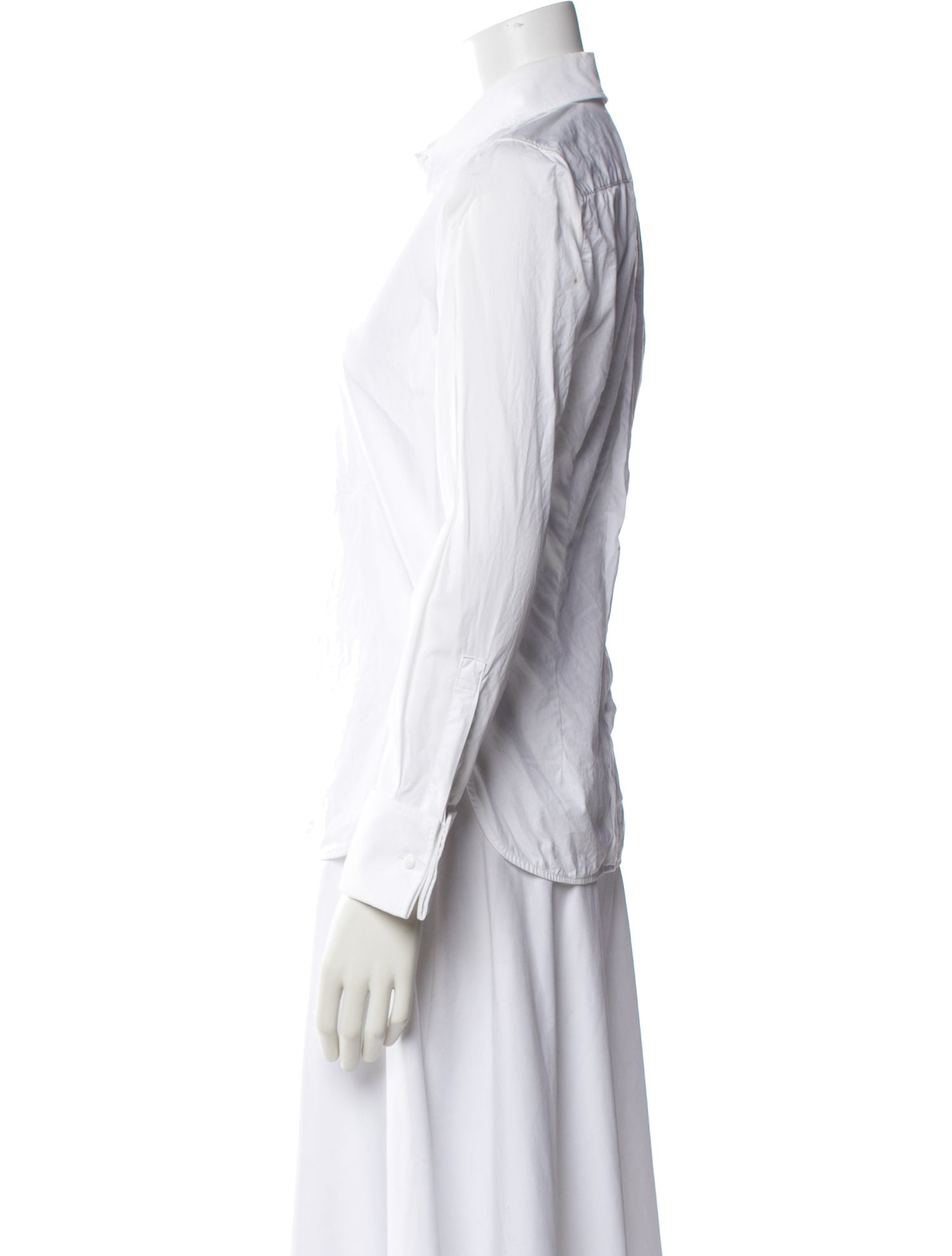 Max Mara Long Sleeve Button-Up Top