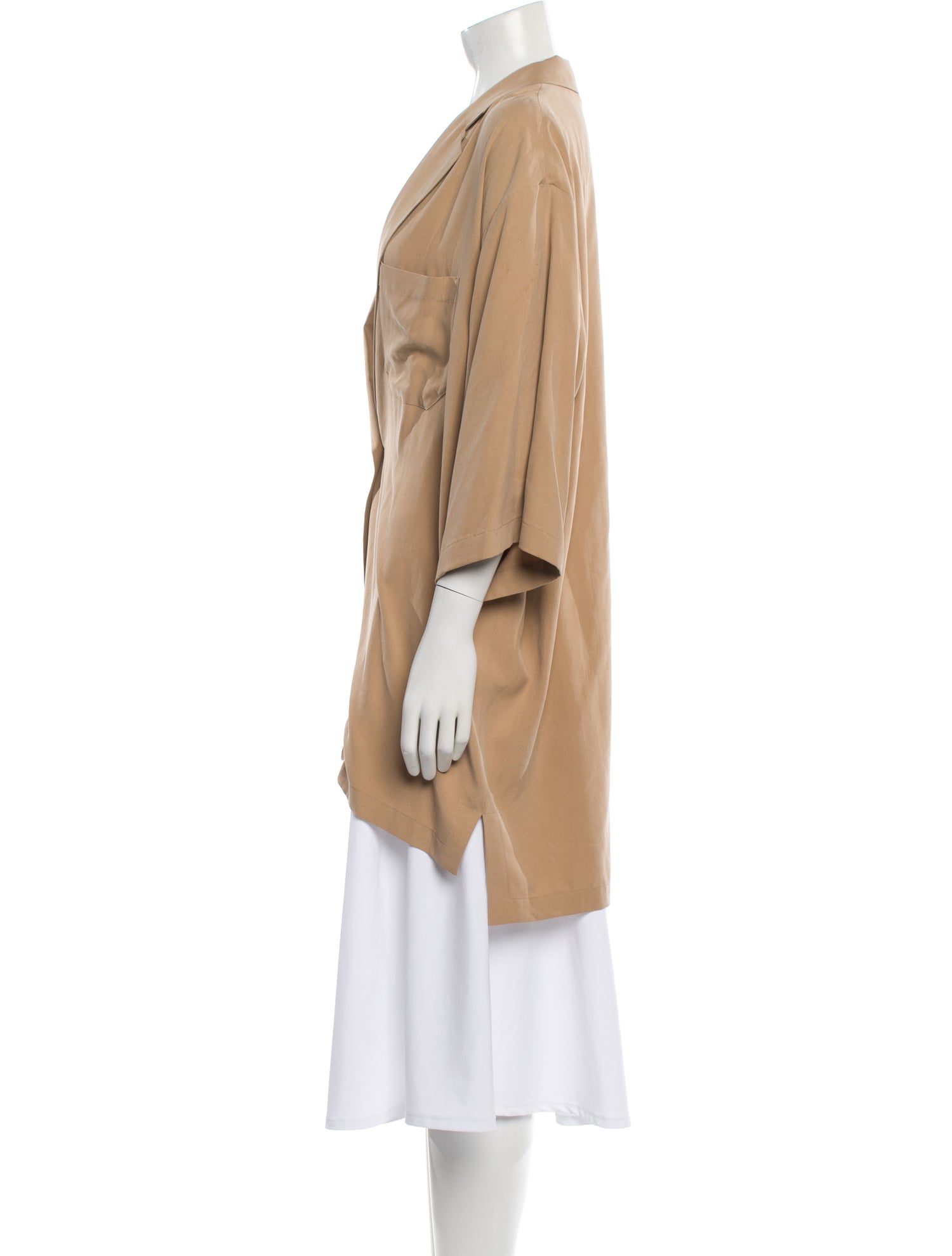 Max Mara Silk Three-Quarter Sleeve Blouse