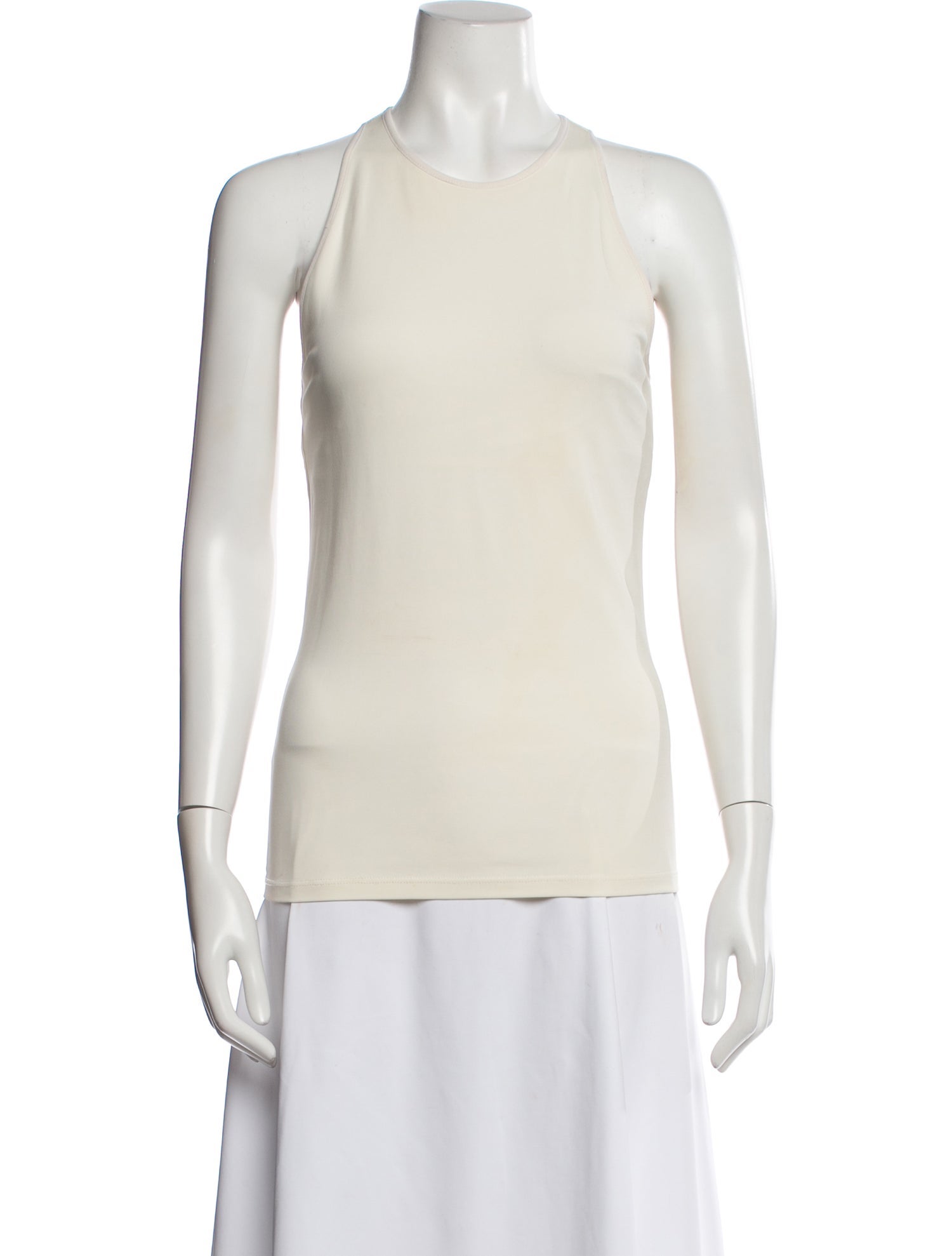 Max Mara Crew Neck Sleeveless Top