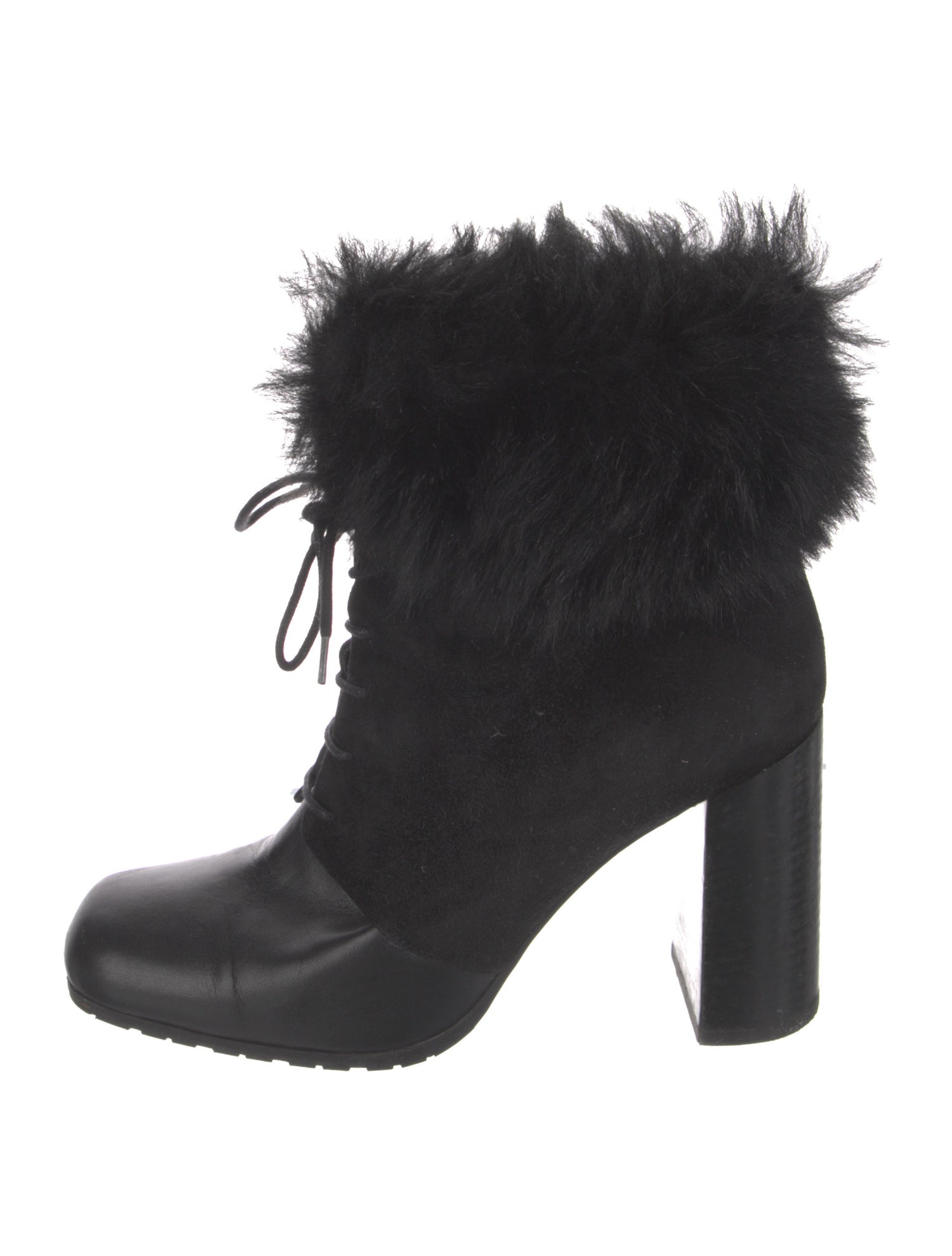 Max Mara Leather Lace-Up Boots