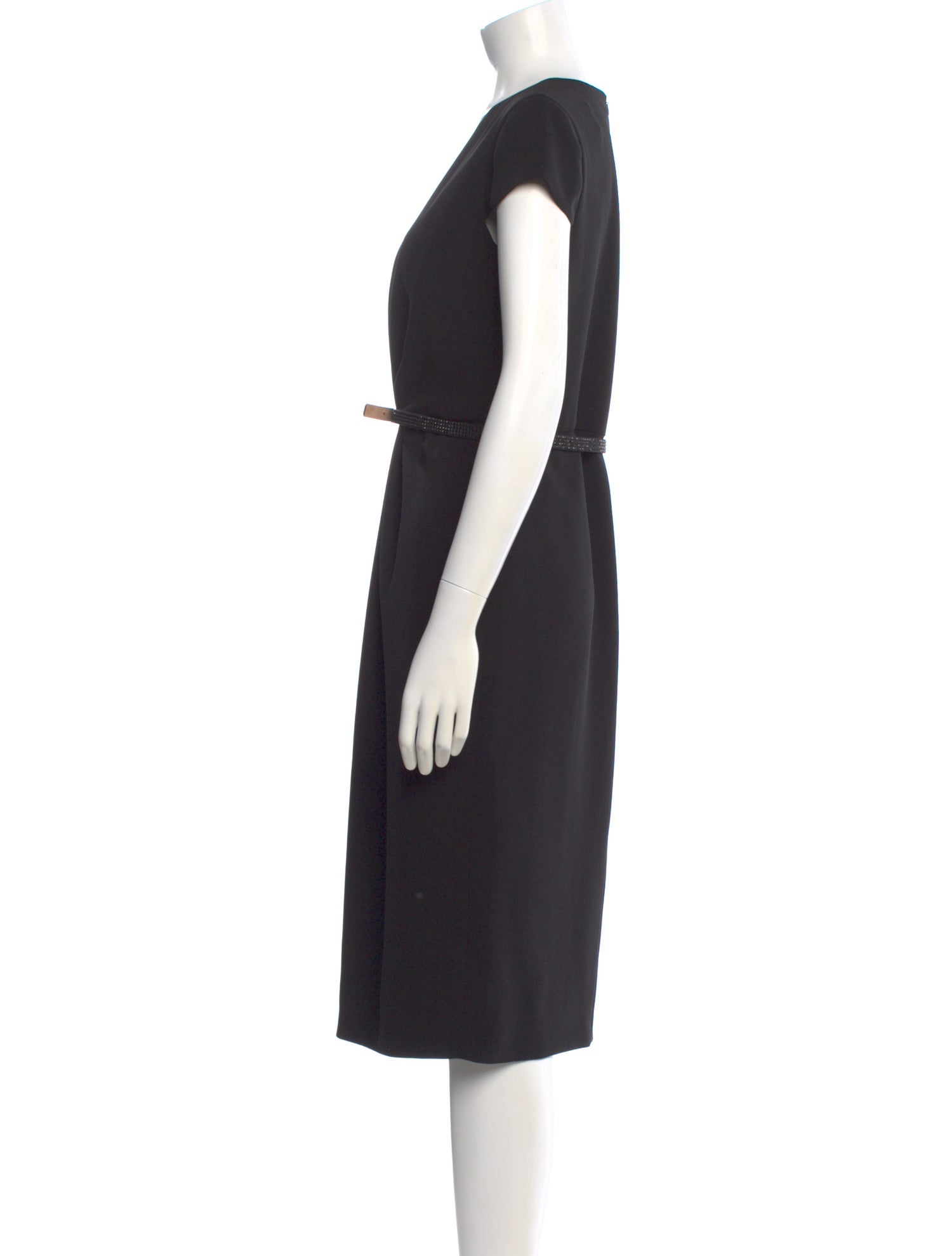 Max Mara Square Neckline Knee-Length Dress