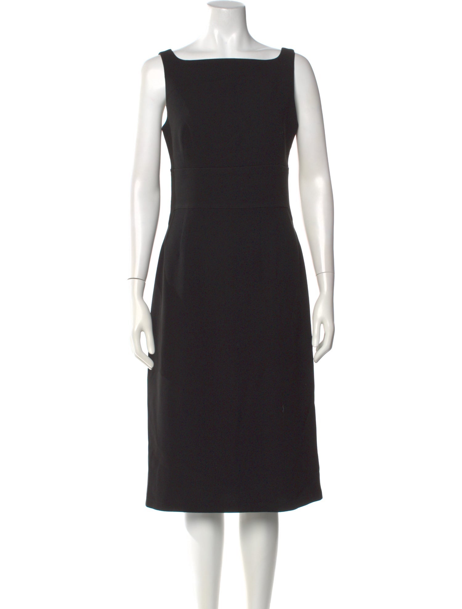 Max Mara Bateau Neckline Midi Length Dress