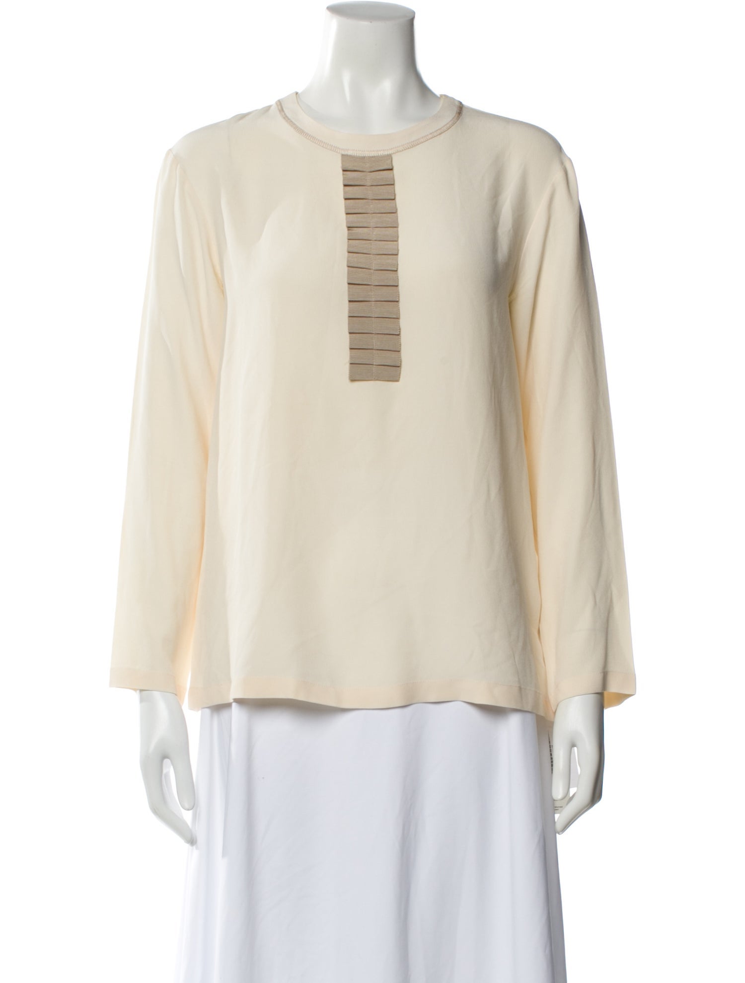 Max Mara Crew Neck Long Sleeve Top