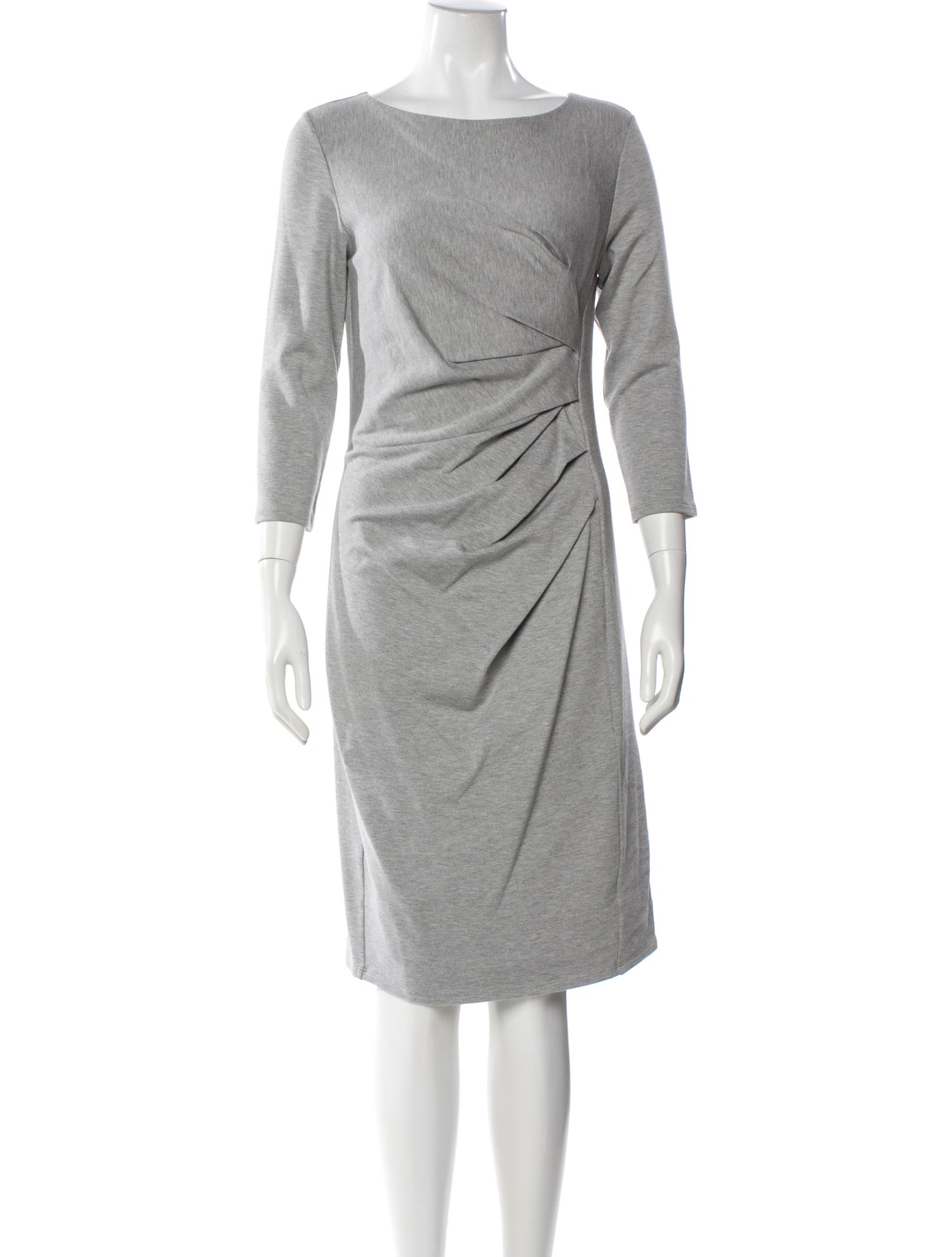 Max Mara Bateau Neckline Knee-Length Dress