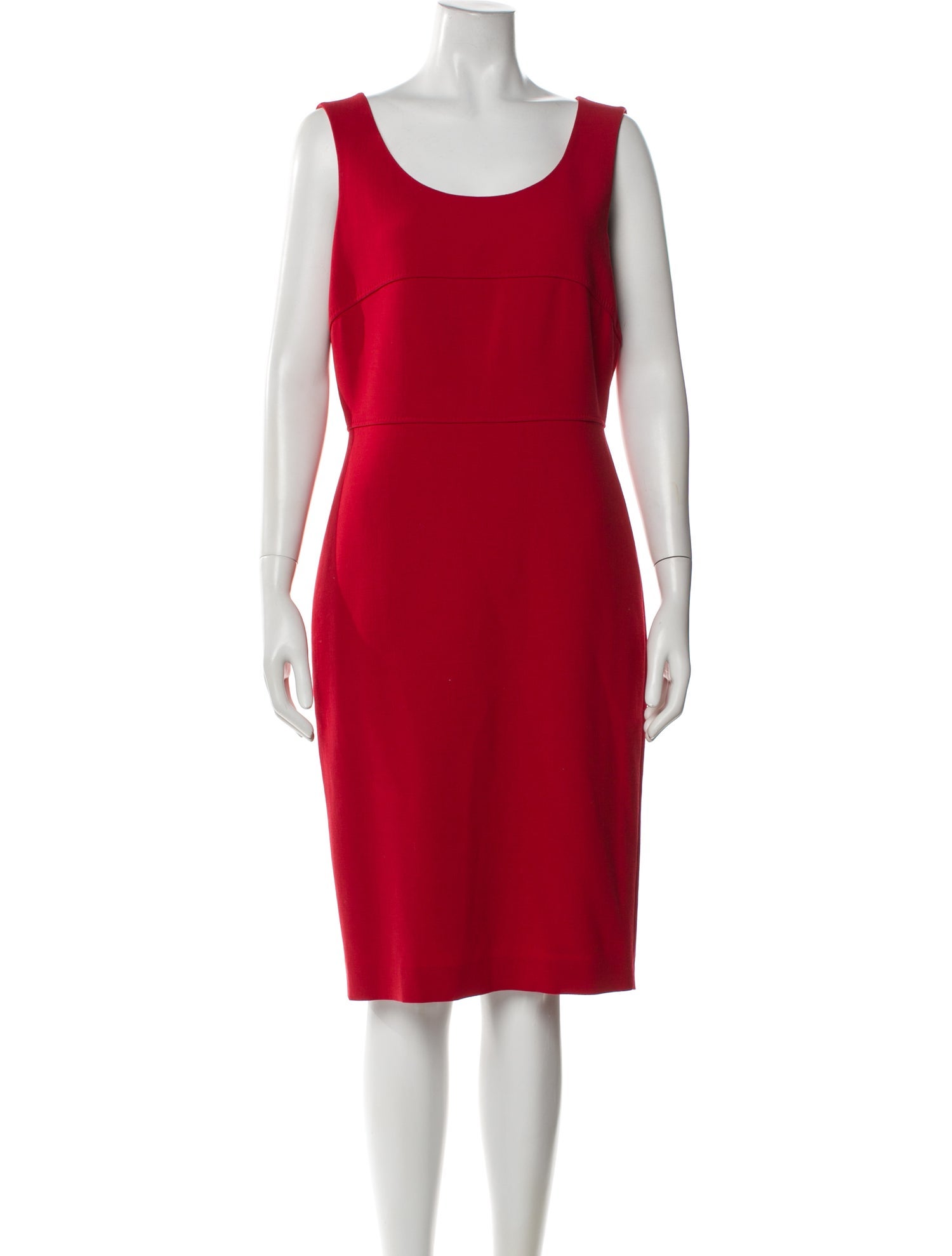 Max Mara Virgin Wool Knee-Length Dress