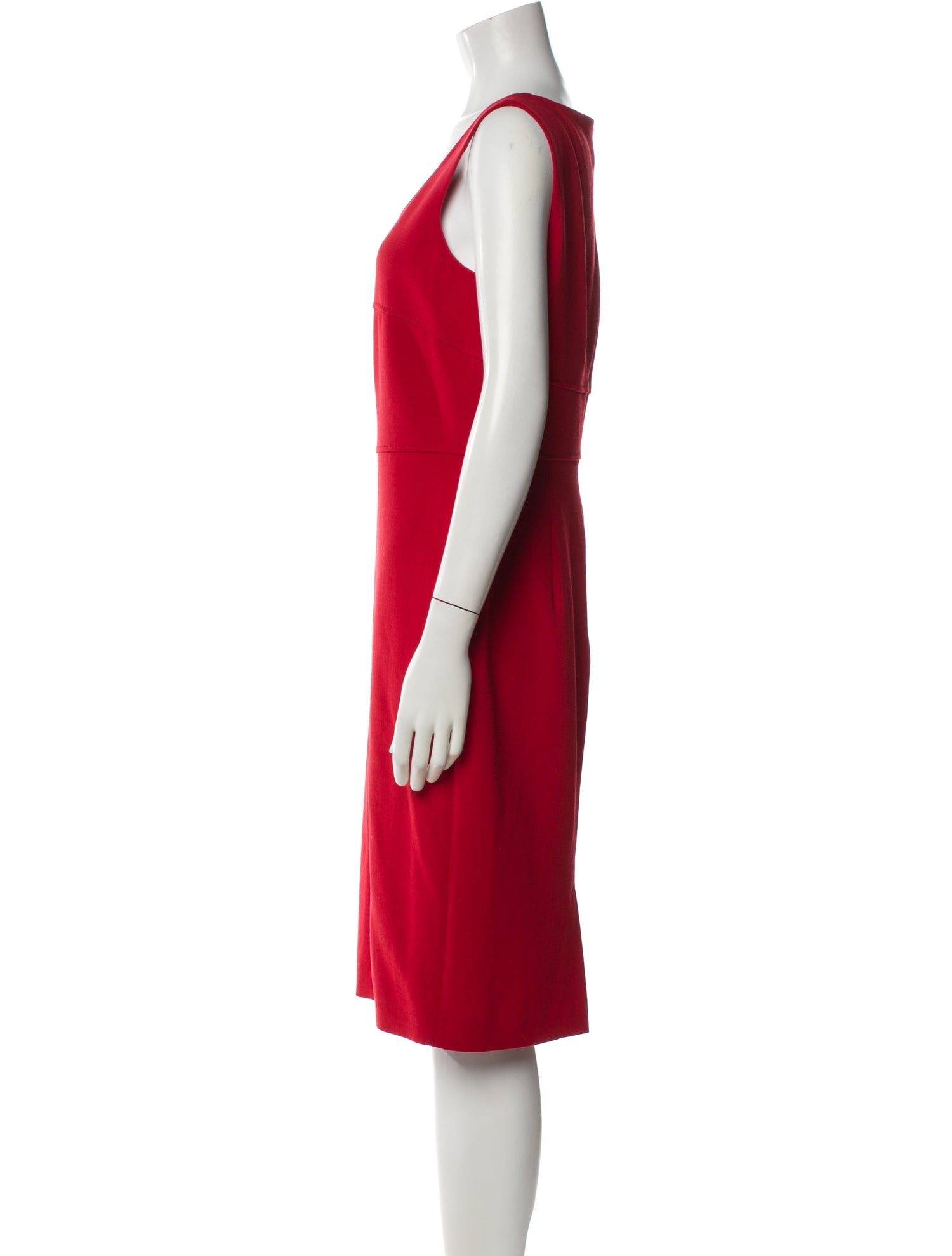 Max Mara Virgin Wool Knee-Length Dress