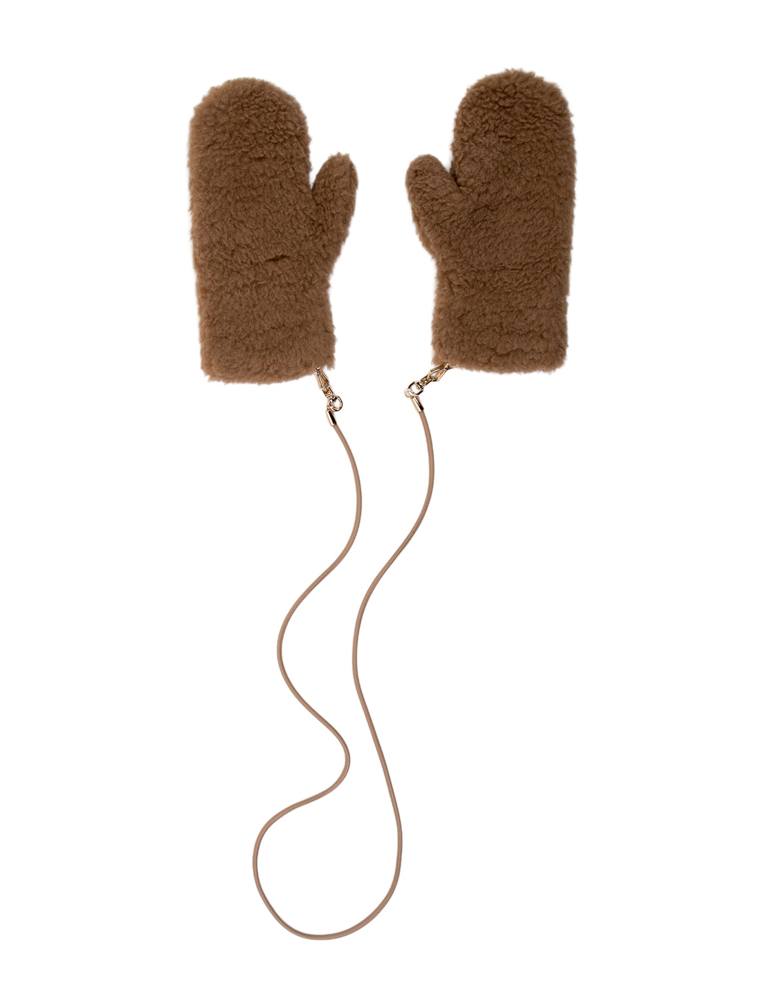 Max Mara Camel Wool Gloves