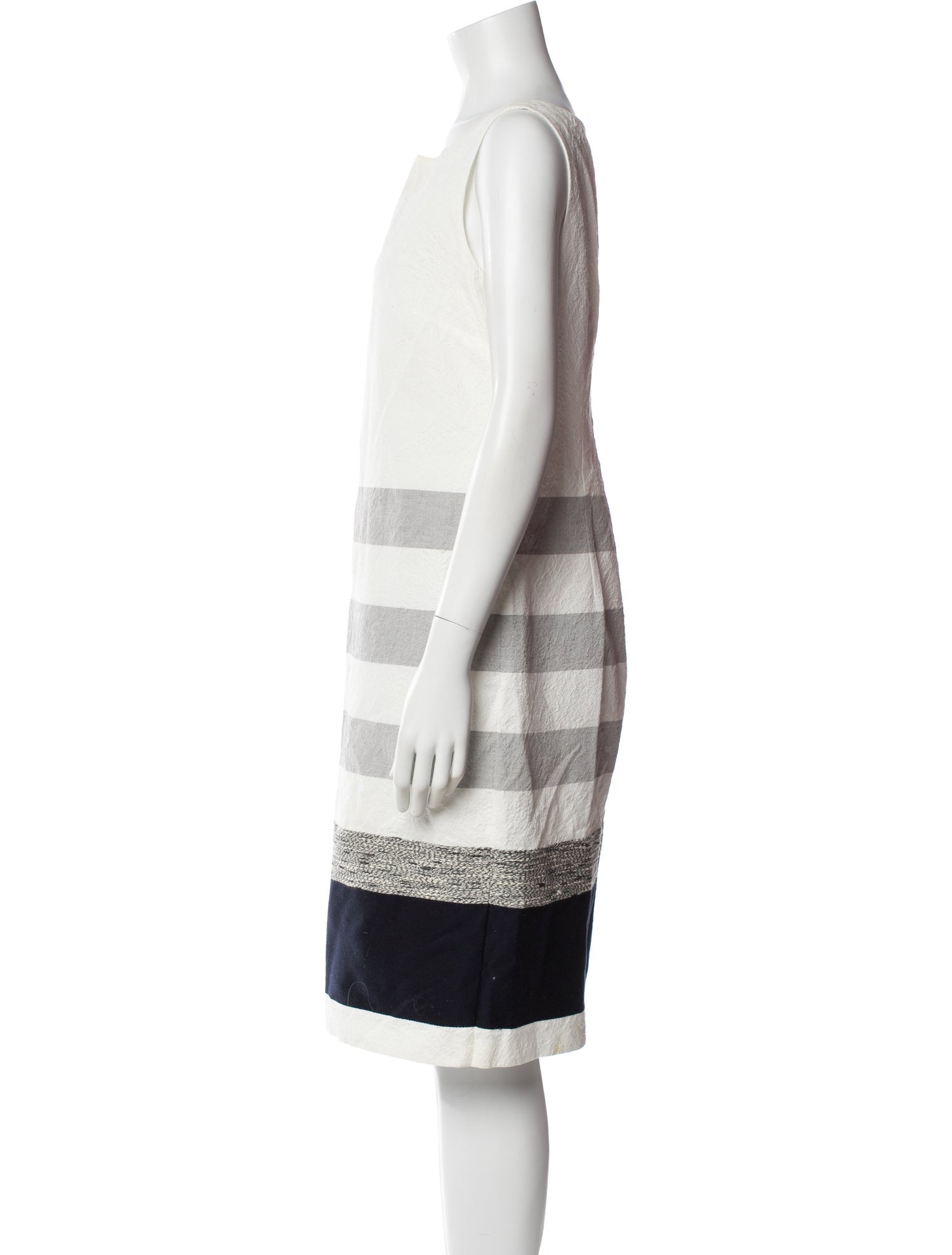 Max Mara Striped Knee-Length Dress