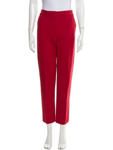 Pre-owned Max Mara Straight Leg Pants In Pink