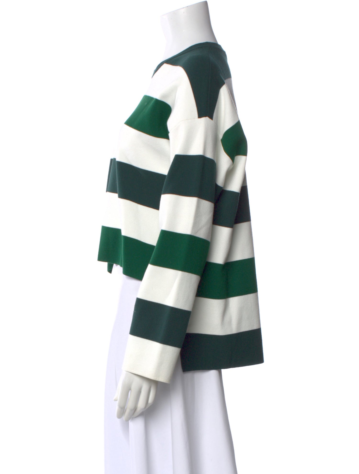 Max Mara Striped Crew Neck Sweatshirt