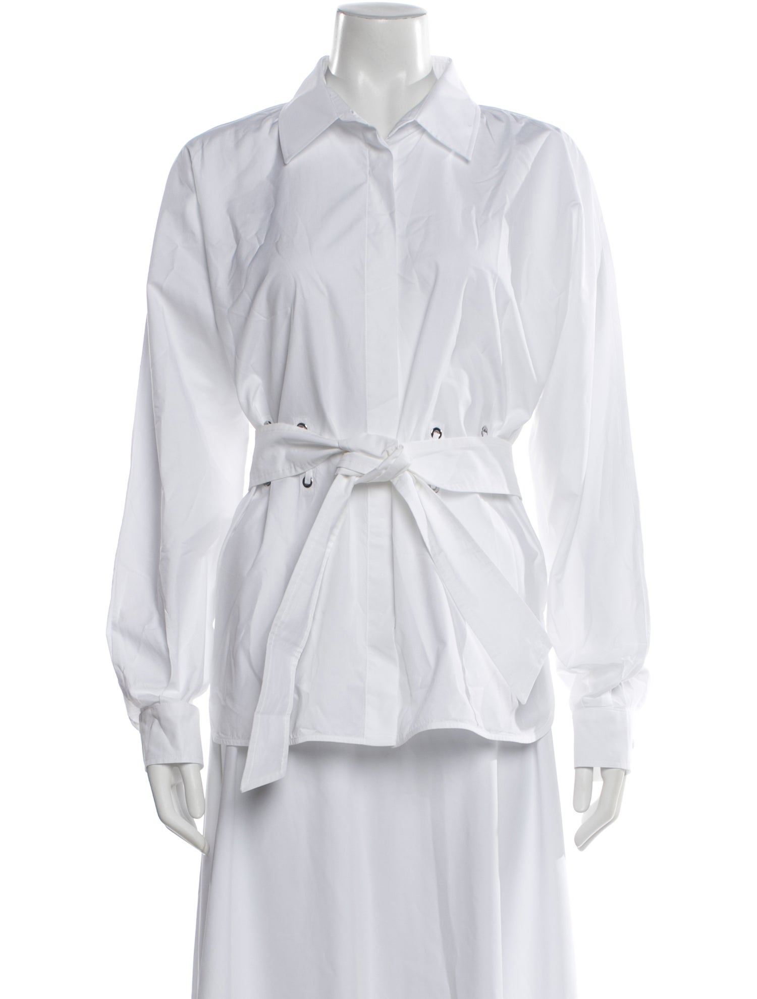 Max Mara Long Sleeve Button-Up Top