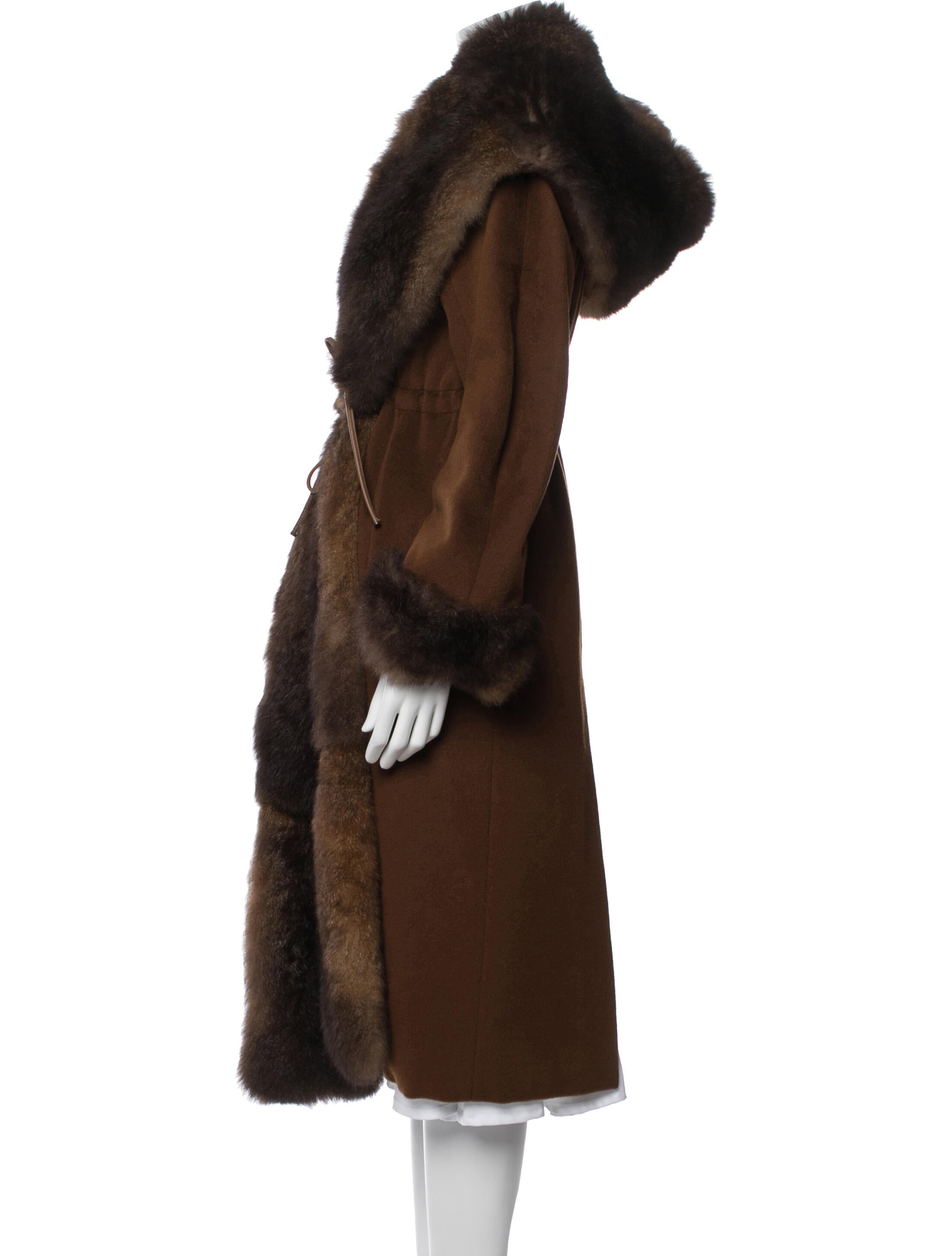 Max Mara Virgin Wool Fur Coat