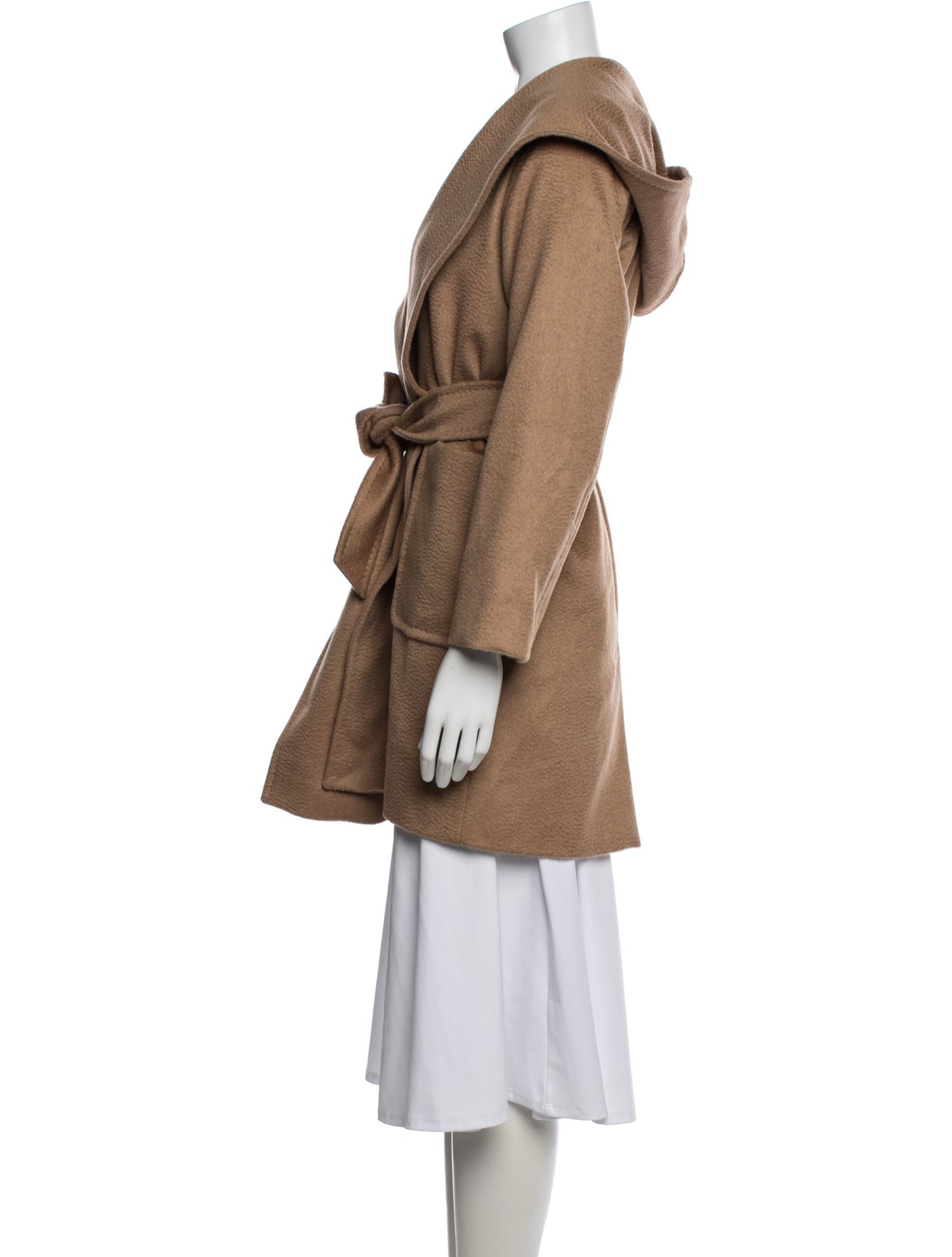 Max Mara Camel Leather Coat