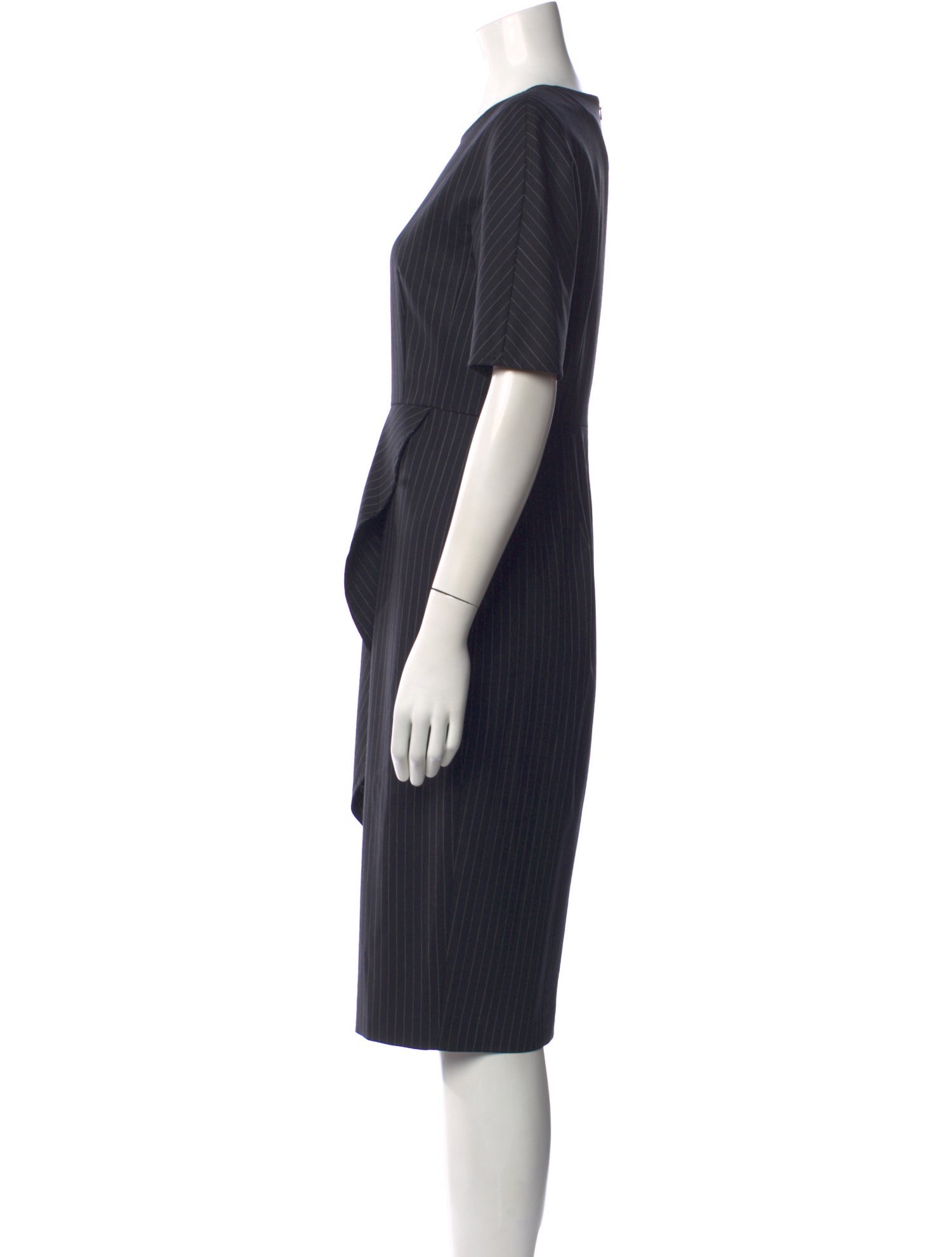 Max Mara Virgin Wool Knee-Length Dress