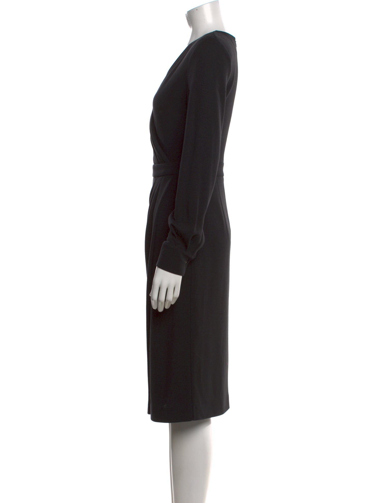 Max Mara Virgin Wool Knee-Length Dress