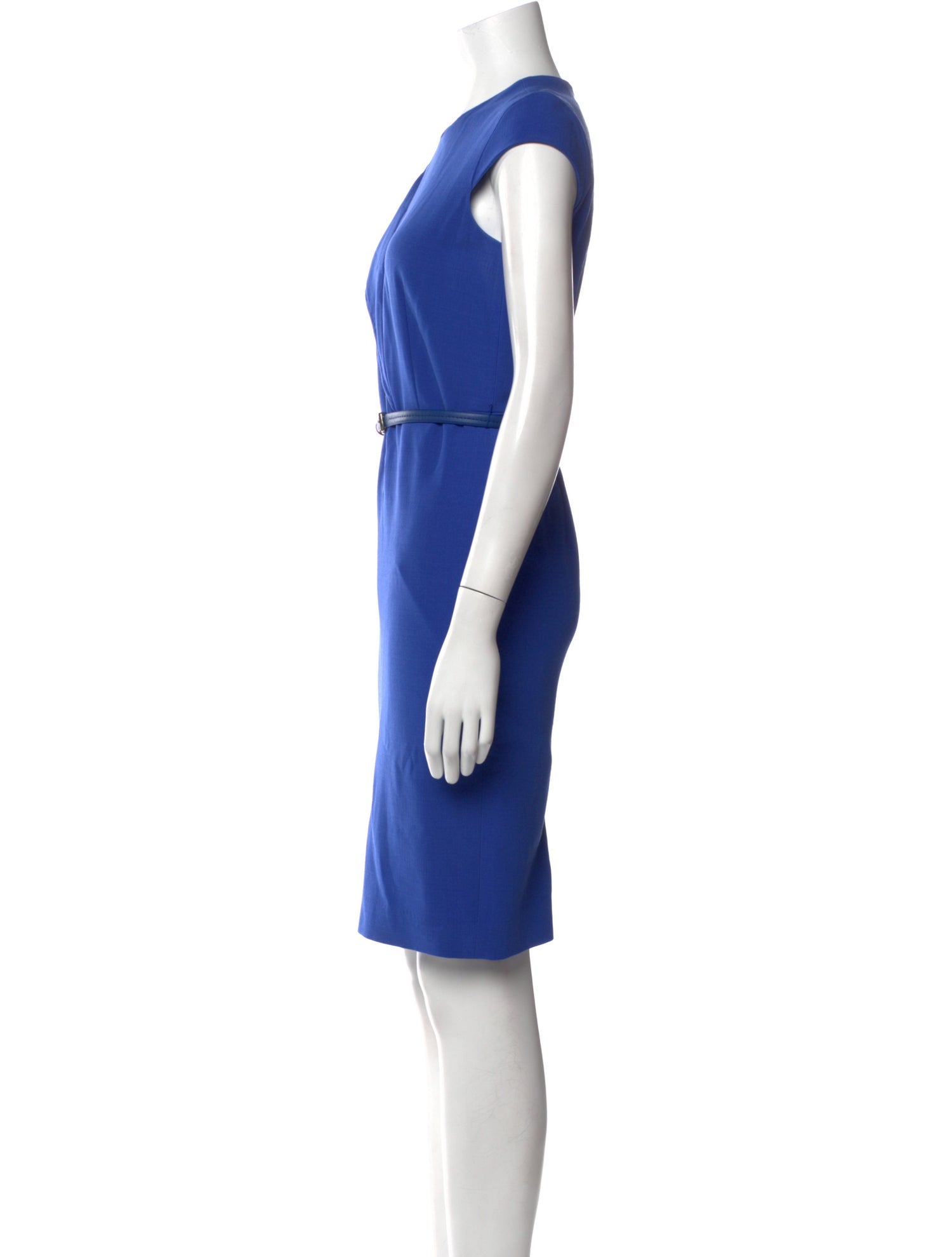 Max Mara Virgin Wool Knee-Length Dress