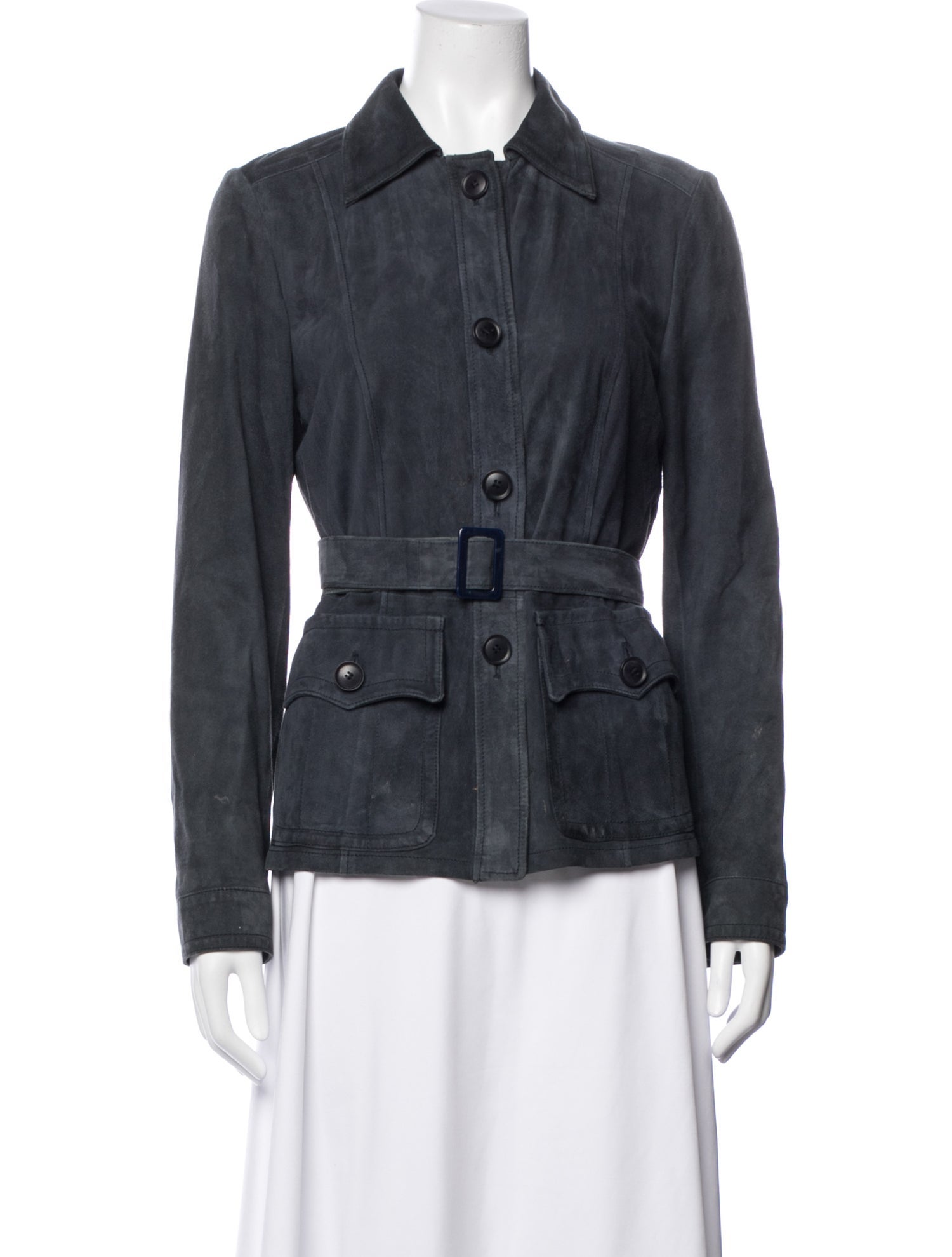 Max Mara Suede Utility Jacket