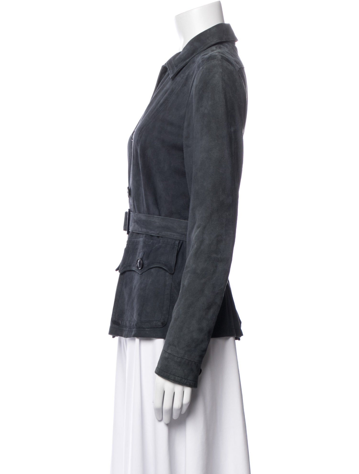 Max Mara Suede Utility Jacket