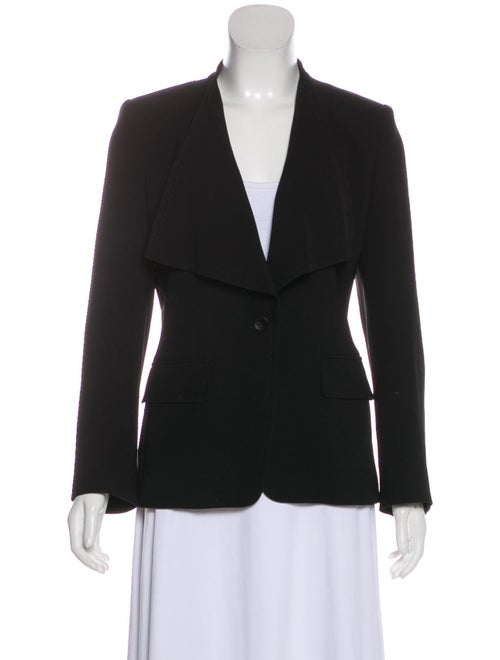 Max Mara Structured Collarless Blazer Black