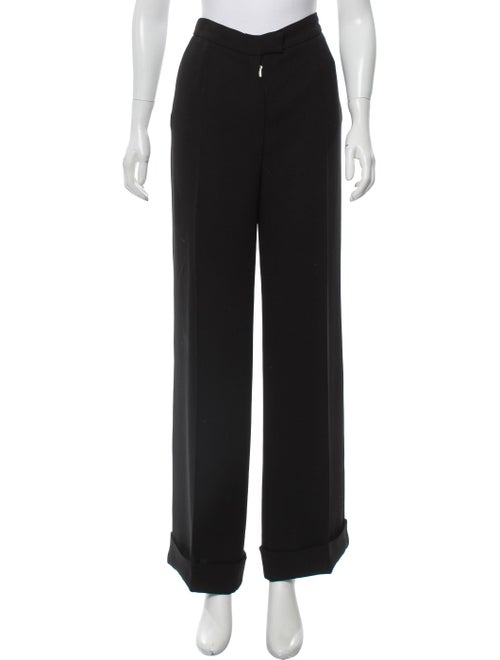 Max Mara High Rise Wide Leg Pant Black