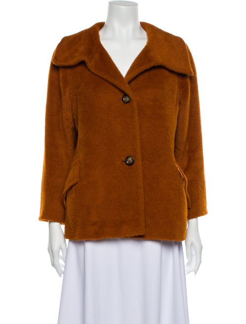 Max Mara Alpaca Coat Orange