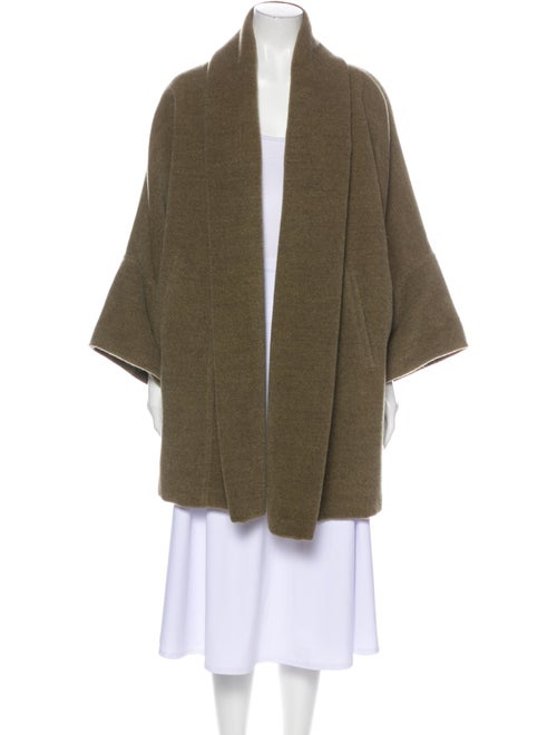 Max Mara Mohair Coat Green