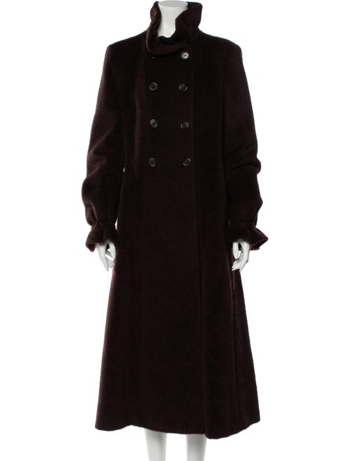 Max Mara Alpaca Coat Purple