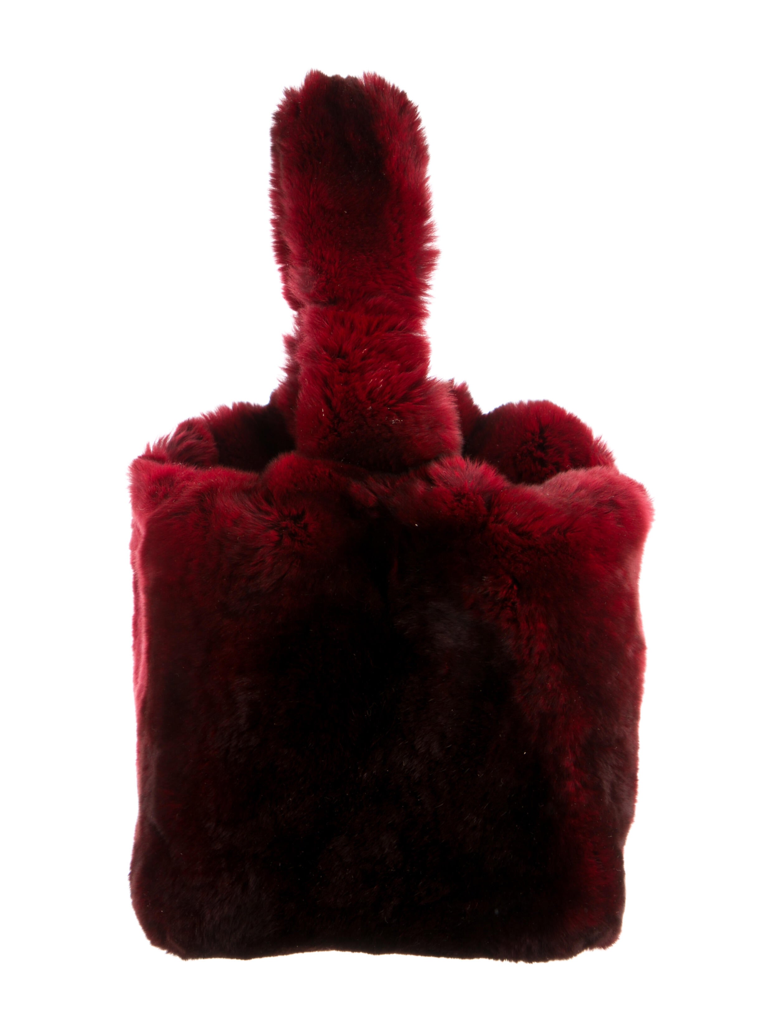 Max Mara Fur Trim Handle Bag w/ Tags