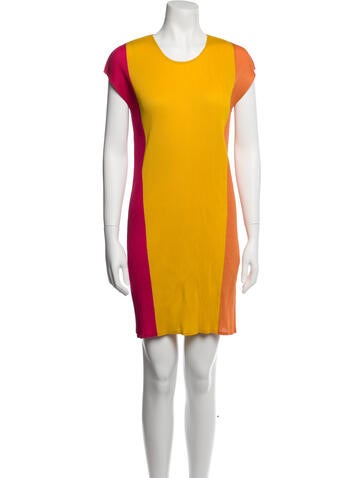 Masaki Matsuka Dresses Colorblock Pattern Mini Dress XXS