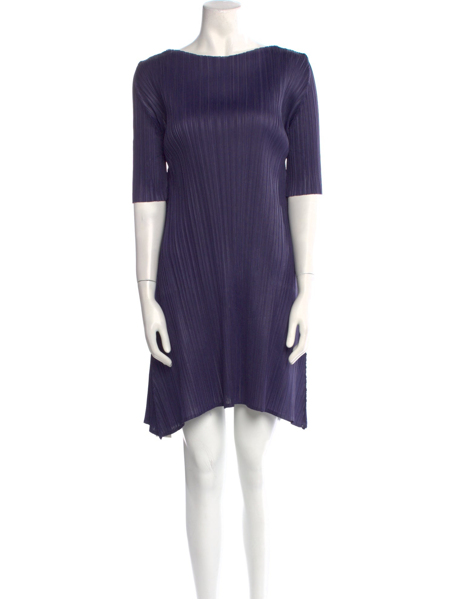 Masaki Matsuka Bateau Neckline Mini Dress