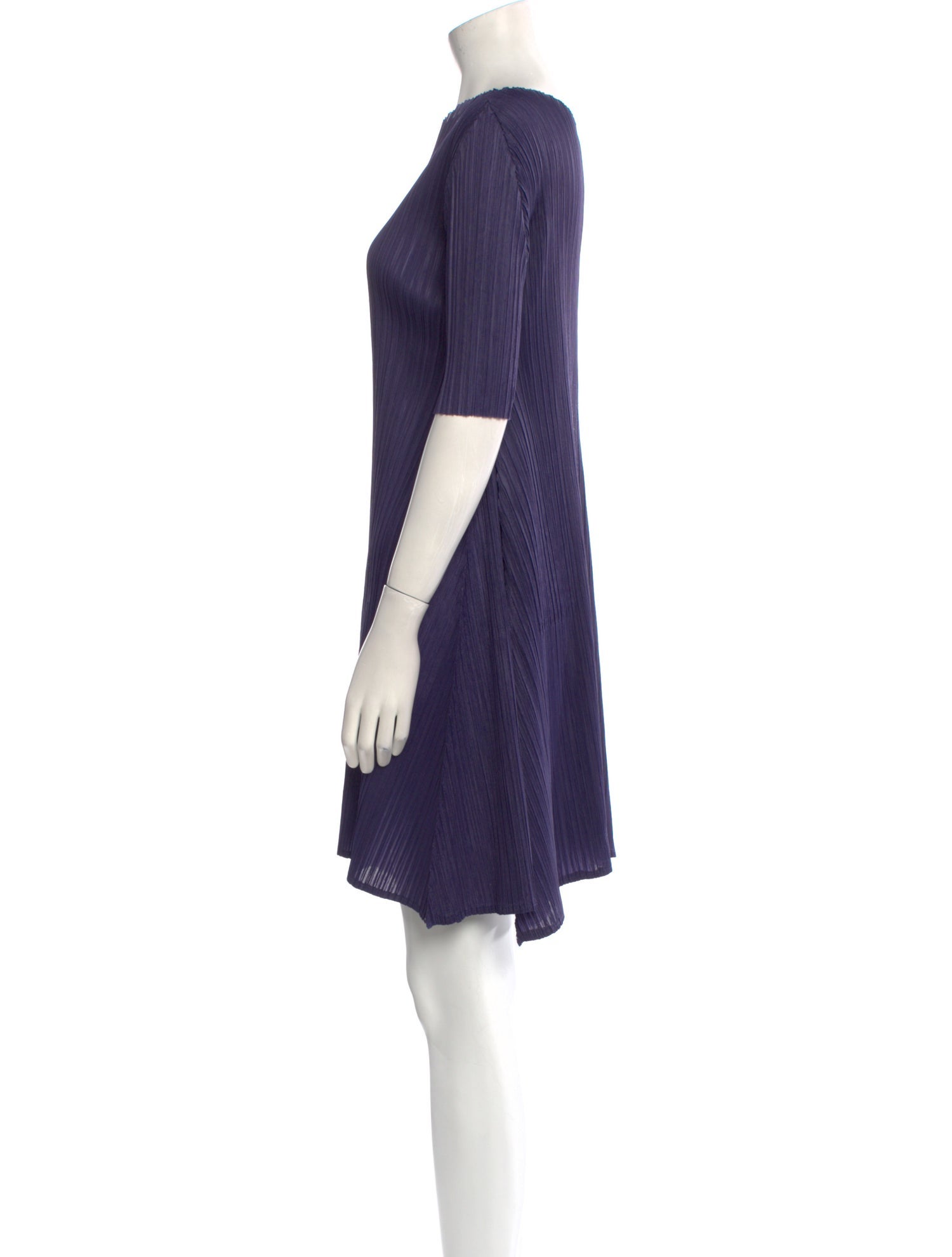 Masaki Matsuka Bateau Neckline Mini Dress
