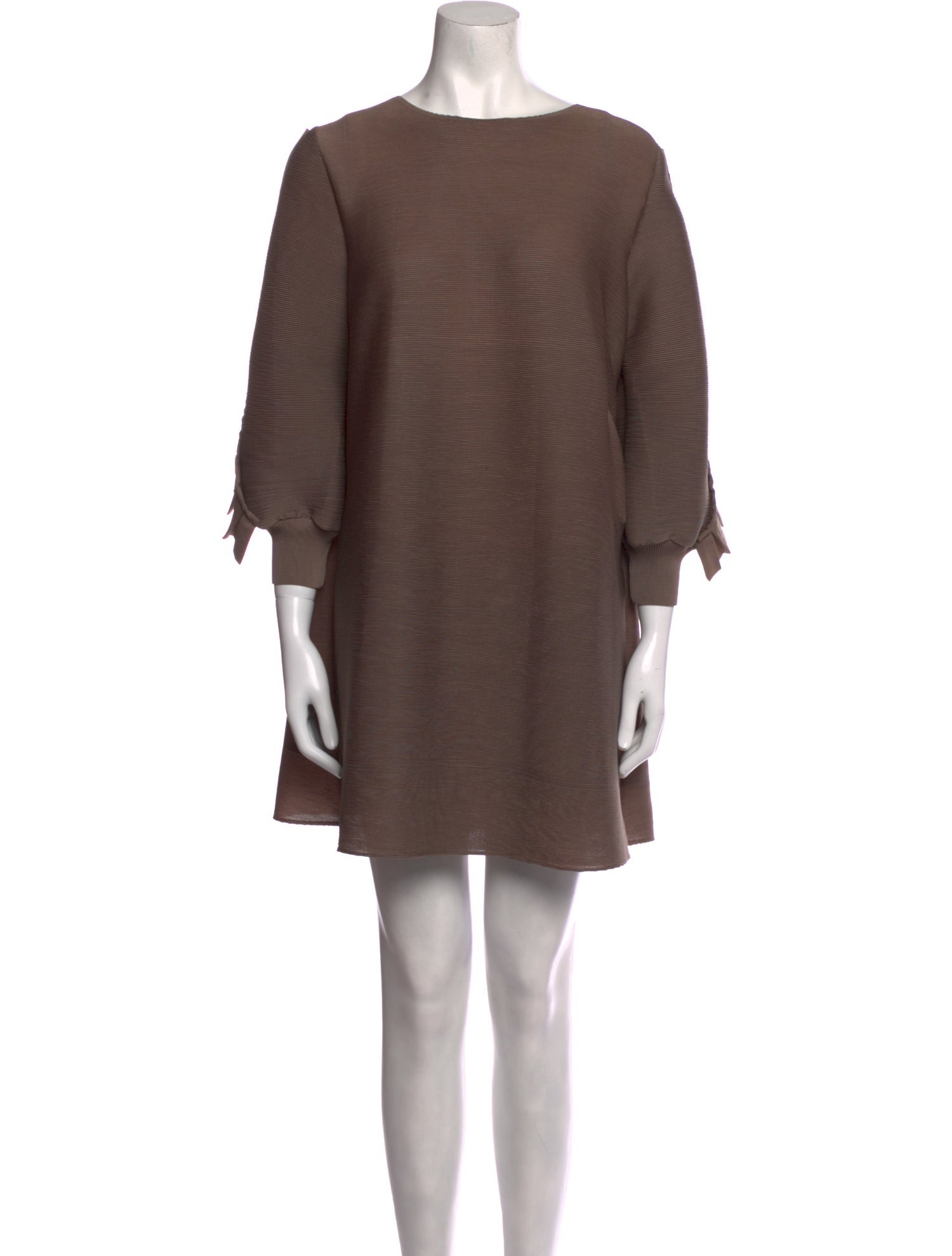 Masaki Matsuka Bateau Neckline Mini Dress