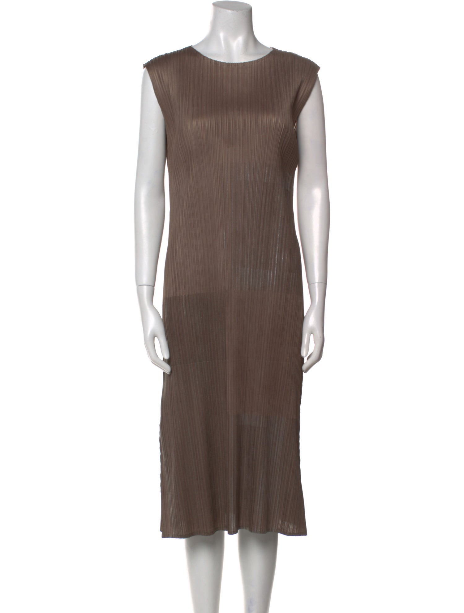 Masaki Matsuka Crew Neck Midi Length Dress