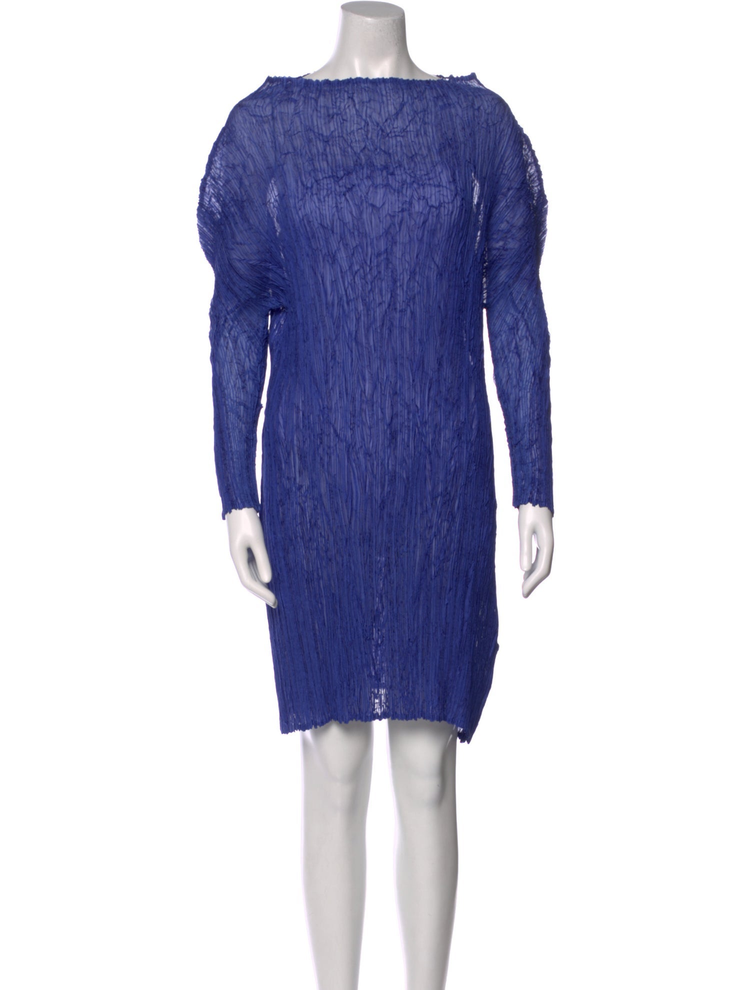 Masaki Matsuka Bateau Neckline Mini Dress