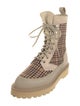 Diemme Houndstooth Print Hiking Boots