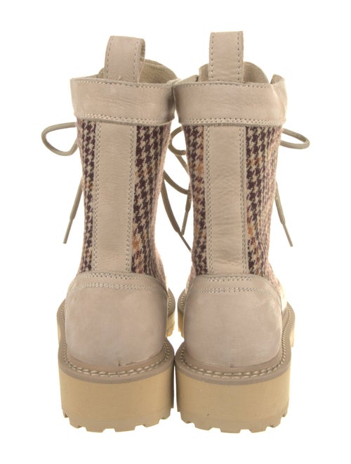 Diemme Houndstooth Print Hiking Boots