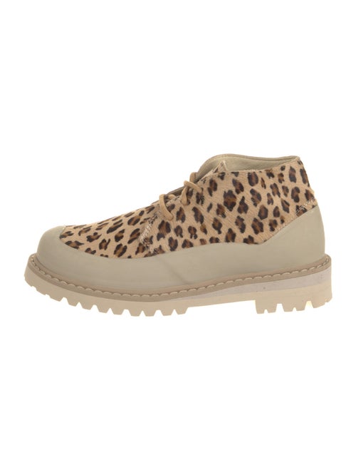 Diemme Ponyhair Printed Lace-Up Boots