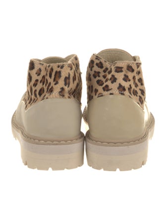 Diemme Ponyhair Printed Lace-Up Boots