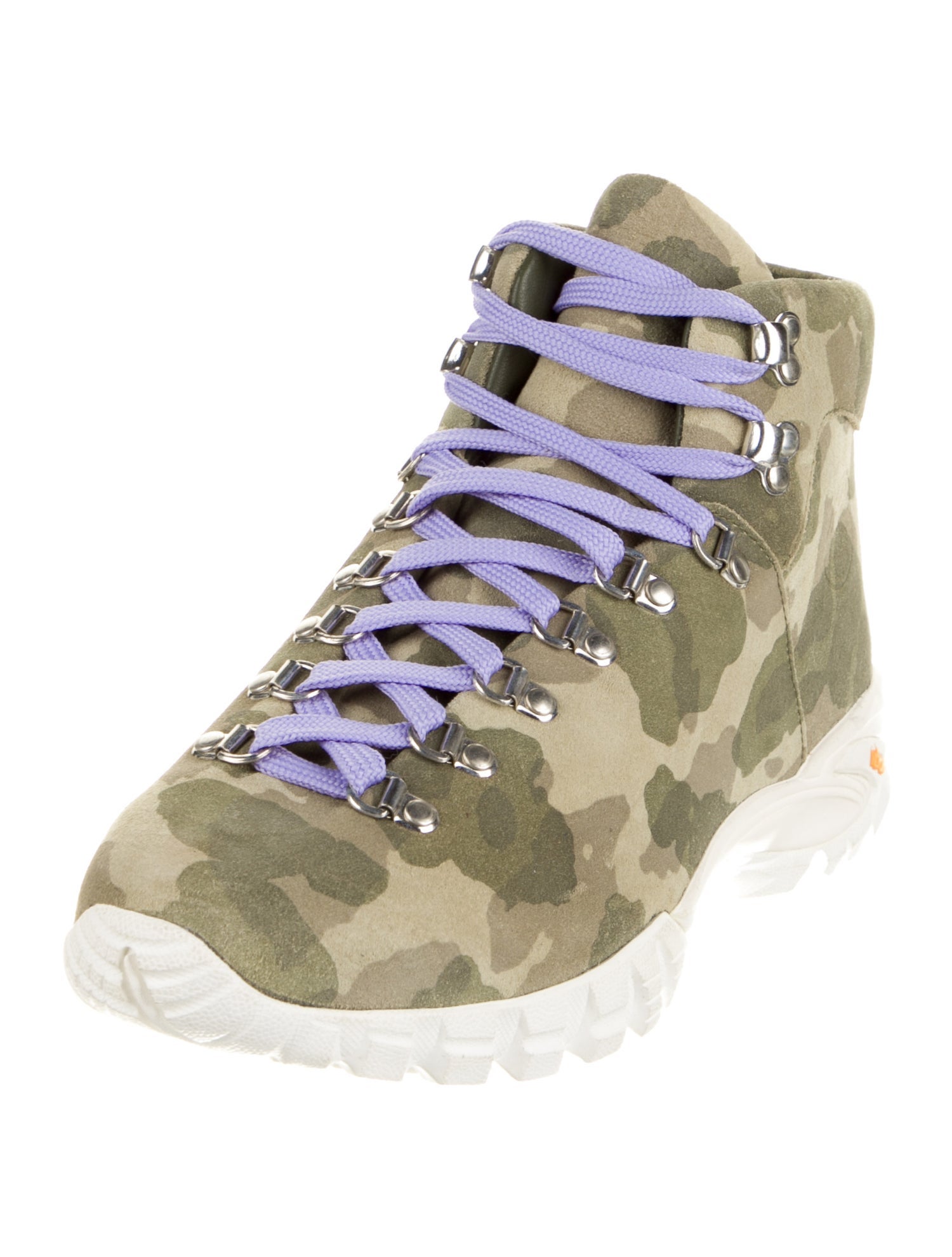 Diemme Suede Camouflage Print Hiking Boots