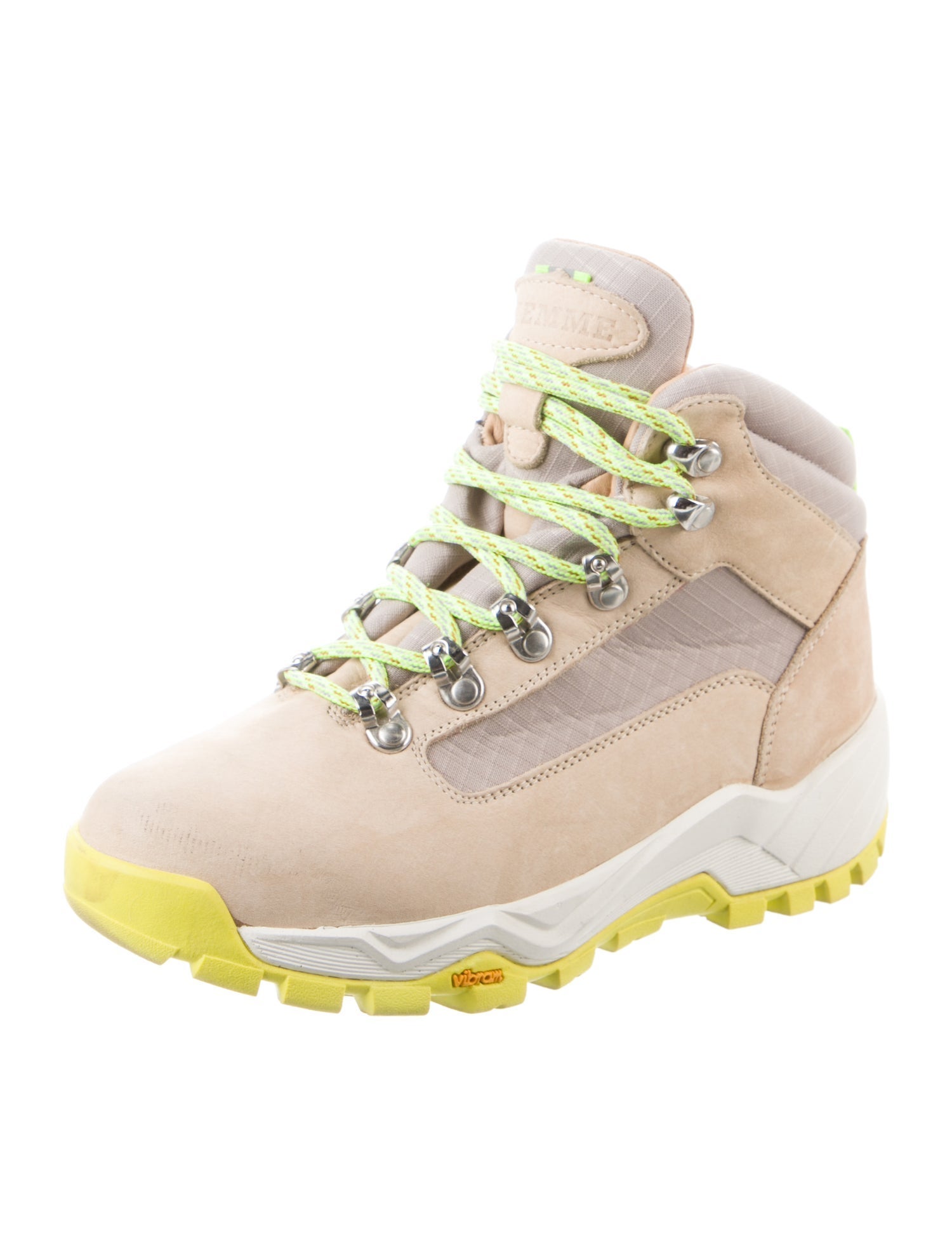 Diemme Suede Colorblock Pattern Hiking Boots