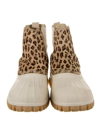 Diemme Calf Hair Animal Print Chelsea Boots