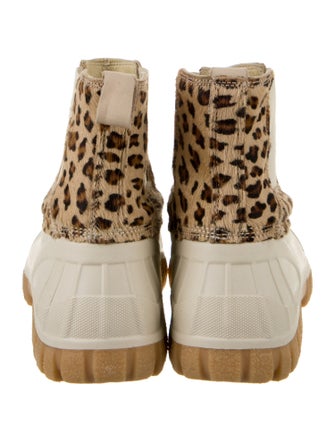 Diemme Calf Hair Animal Print Chelsea Boots