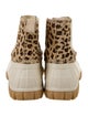 Diemme Calf Hair Animal Print Chelsea Boots