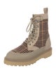 Diemme Houndstooth Print Hiking Boots