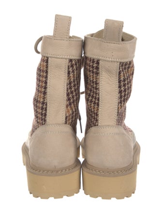 Diemme Houndstooth Print Hiking Boots
