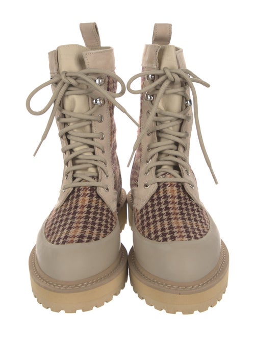 Diemme Houndstooth Print Hiking Boots