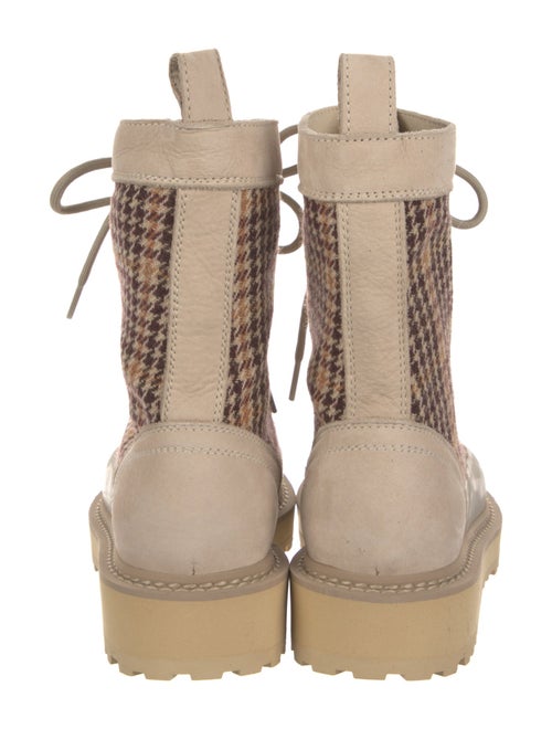 Diemme Houndstooth Print Hiking Boots