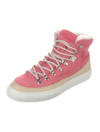 Diemme Suede Colorblock Pattern Hiking Boots